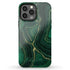 Malachite Marble Agate Custom Name iPhone Case